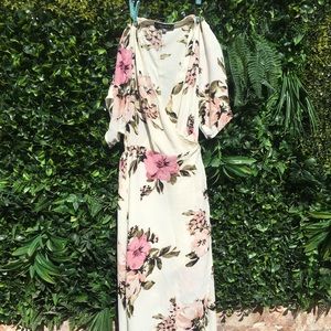 dynamite Wrap around Floral dress size S